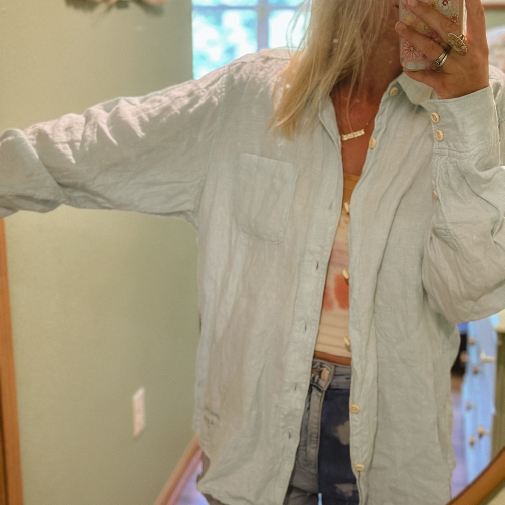 Tommy Bahama Aqua Button-Up Shirt